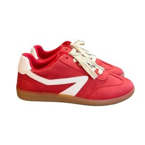 Dolce Vita Red and White Sneakers